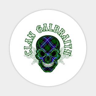 Scottish Clan Galbraith Tartan Celtic Skull Magnet